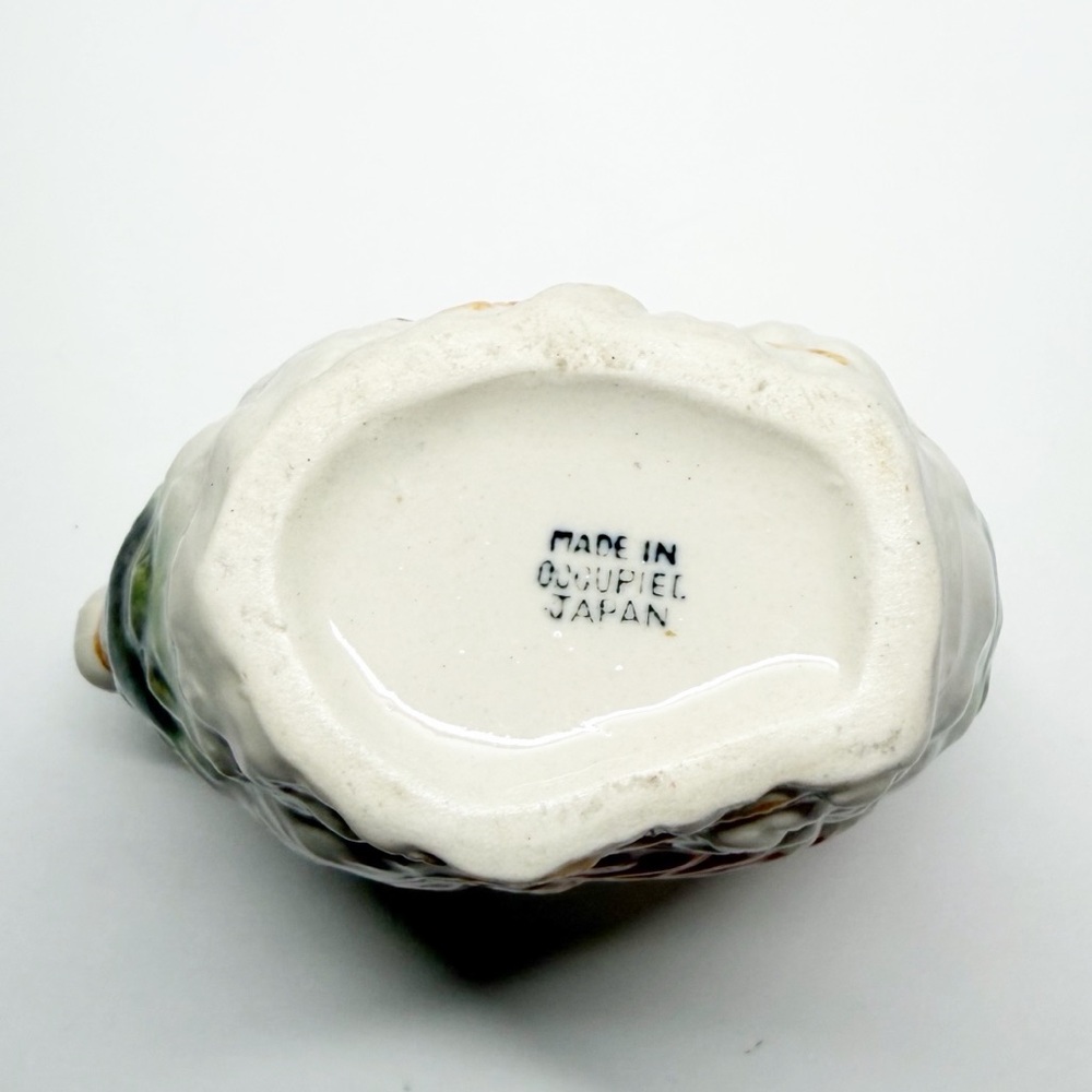 Vintage Occupied Japan Ceramic Swan Vase Planter - Picture 7 of 8